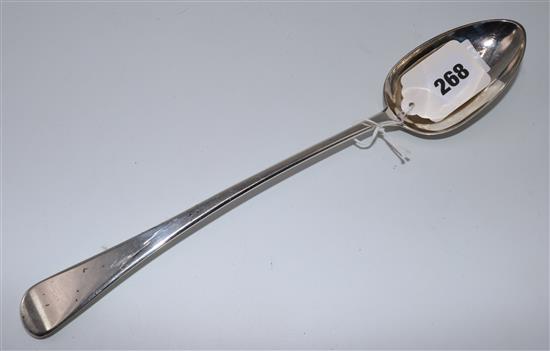 Silver serving spoon